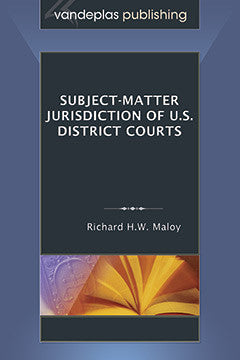 SUBJECT-MATTER JURISDICTION OF U.S. DISTRICT COURTS